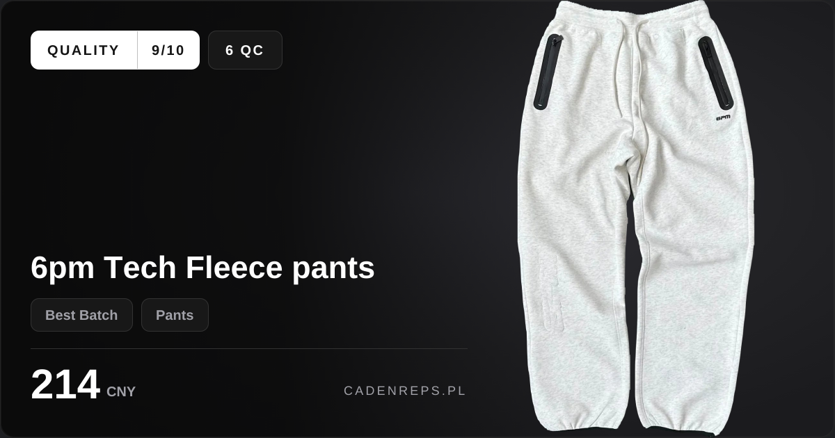 6pm Tech Fleece pants - 214.2 CNY Quality Check | caden | caden